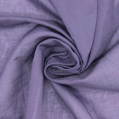 Cotton veil with shape memory - purple