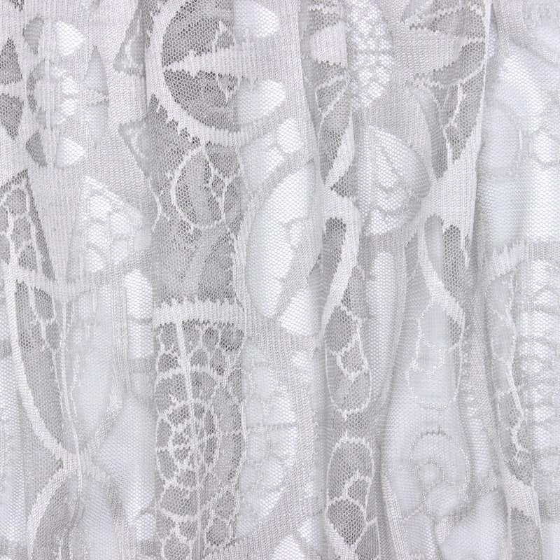 Transparent veil with patterns - grey