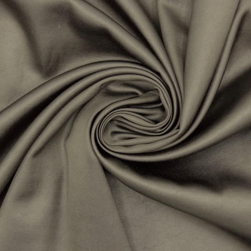 Urter enkel rig Fabric in acetate and viscose - dark khaki