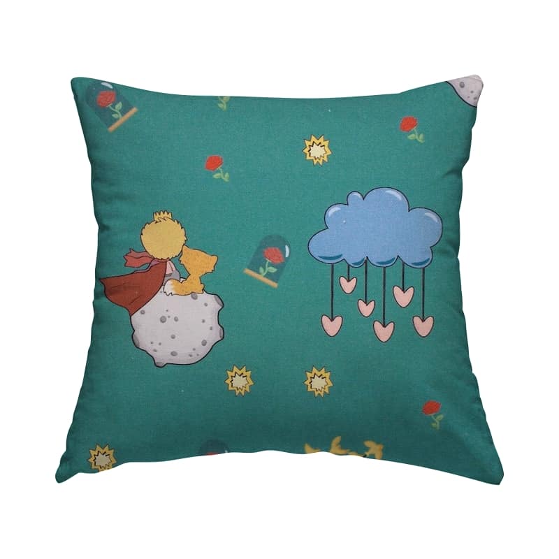 100% cotton "little prince" - teal