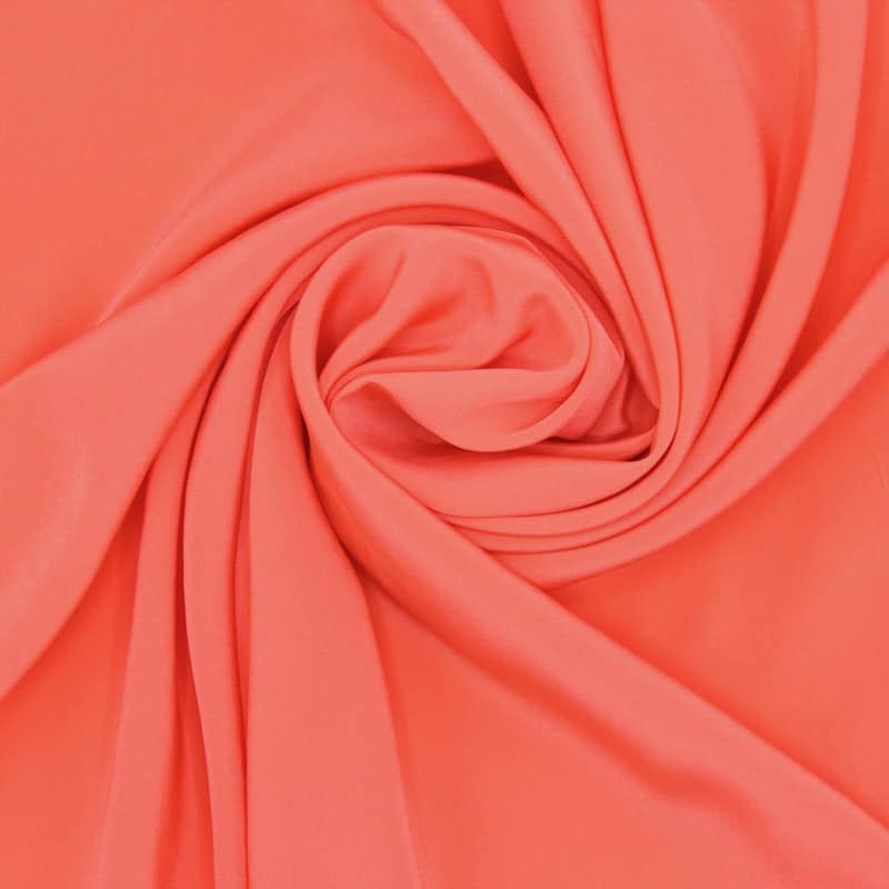 Fabric with washed silk aspect - nacarat