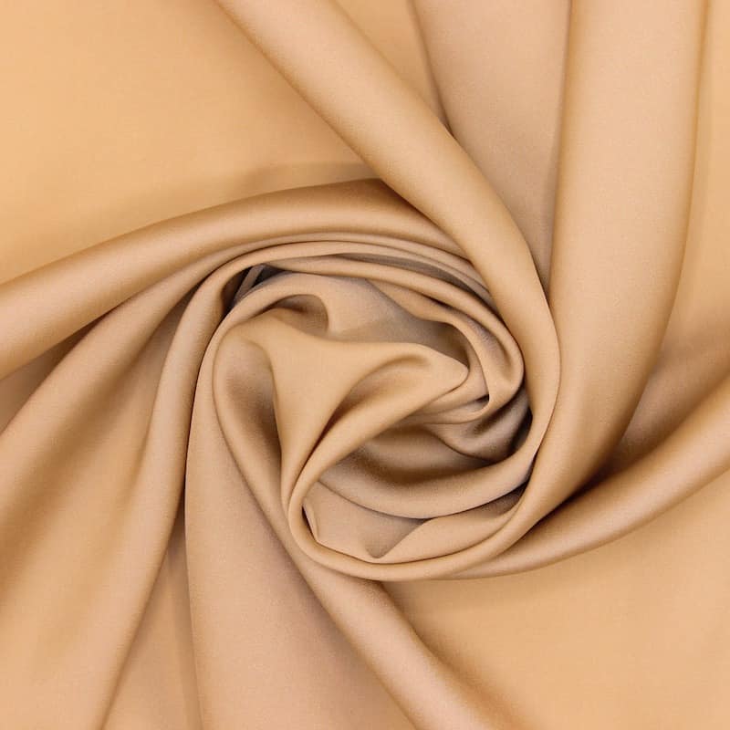 Polyester satijn - beige