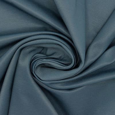Tissu coton et  polyester bleu nuit