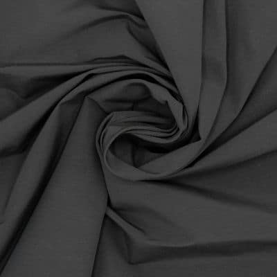 Fabric in cotton and polyester - liquorice black