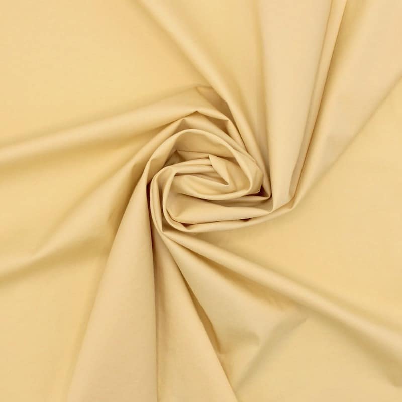 Tissu en coton extensible - paille