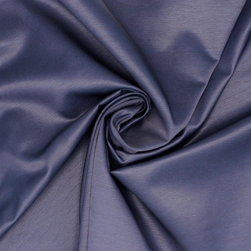 Fabric in cotton and polyester - navy blue