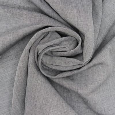 Cotton veil with shape memory - grey