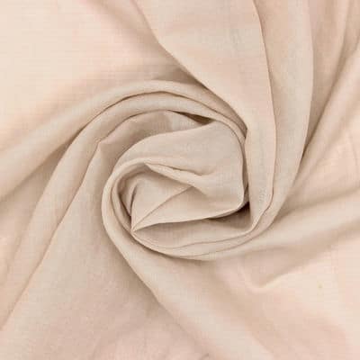 Cotton veil with shape memory - nude