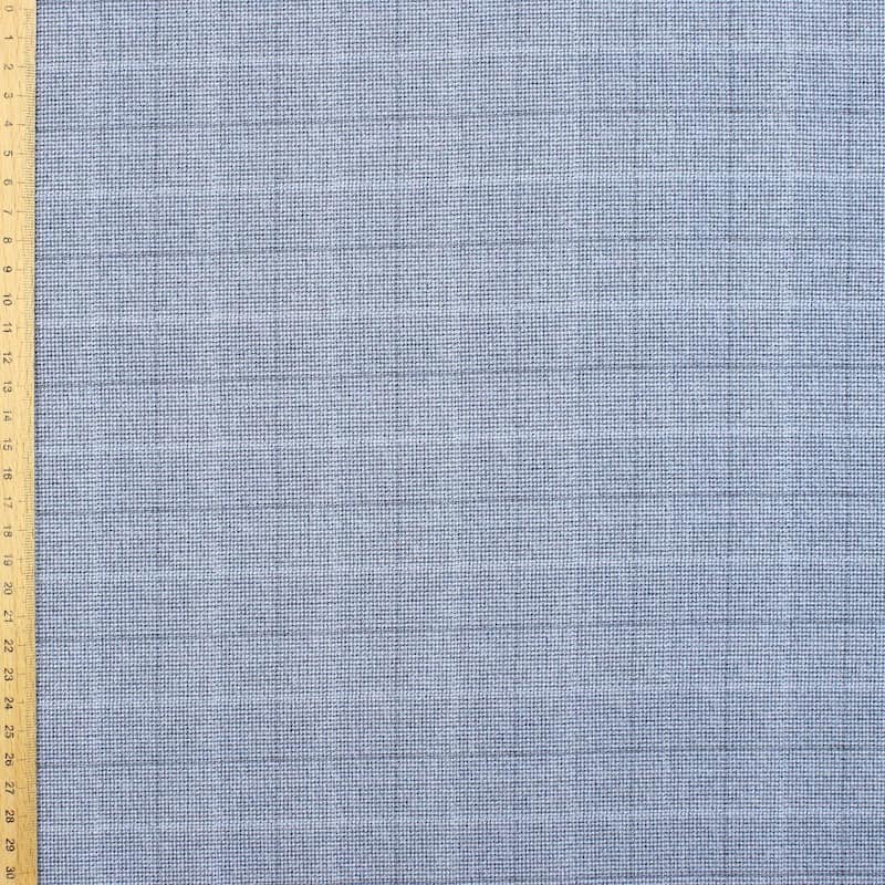 Double-sided checkered fabric - blue 