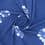 Rekbare stof met bloemen - blauw 