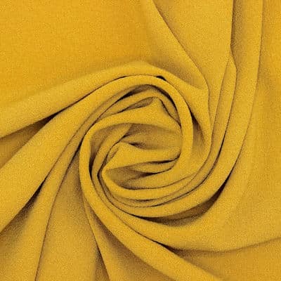 Crêpe fabric - mustard yellow
