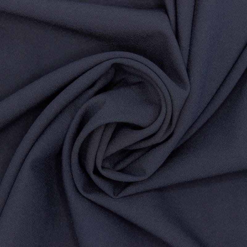 Polyester fabric - plain navy blue