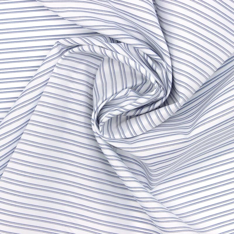 Stiped polyester lining fabric - off-white