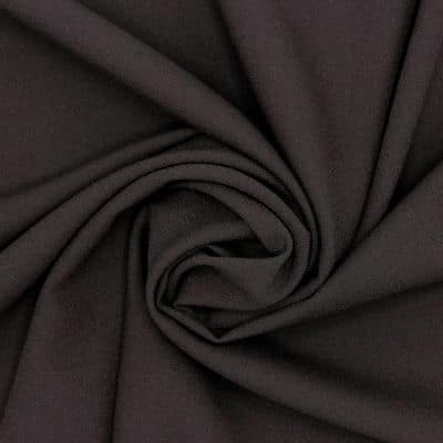 Tissu polyester uni - brun