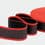 Elastic strap with Lurex - black and red