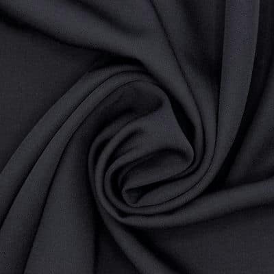 Stof in polyester en katoen - zwart