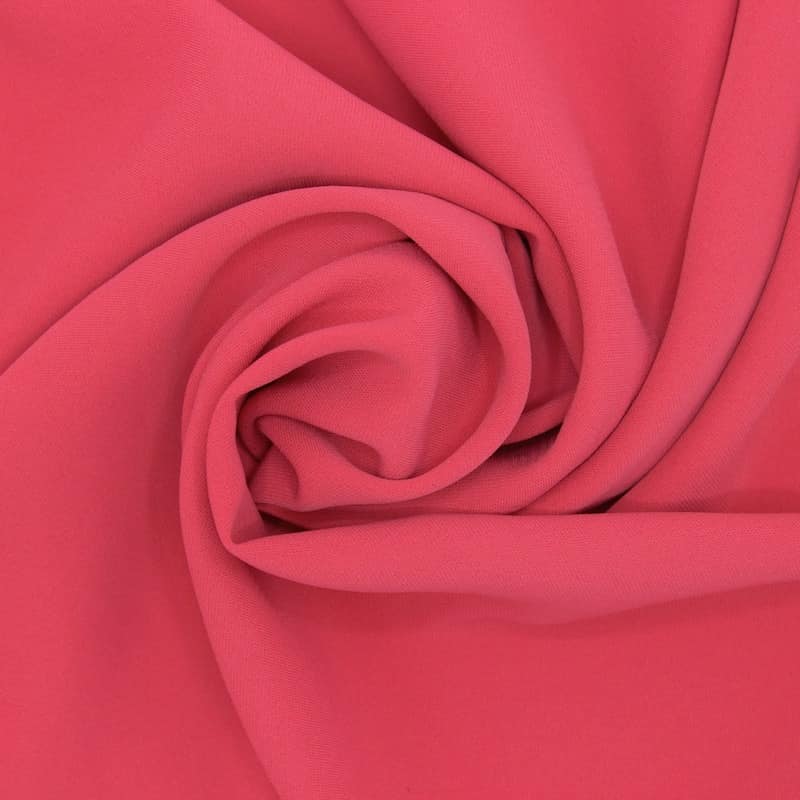 Tissu polyester - framboise