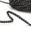 Braided cord - black and lurex