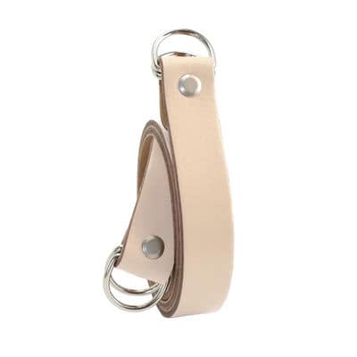Miyako leather strap for fanny pack - nude