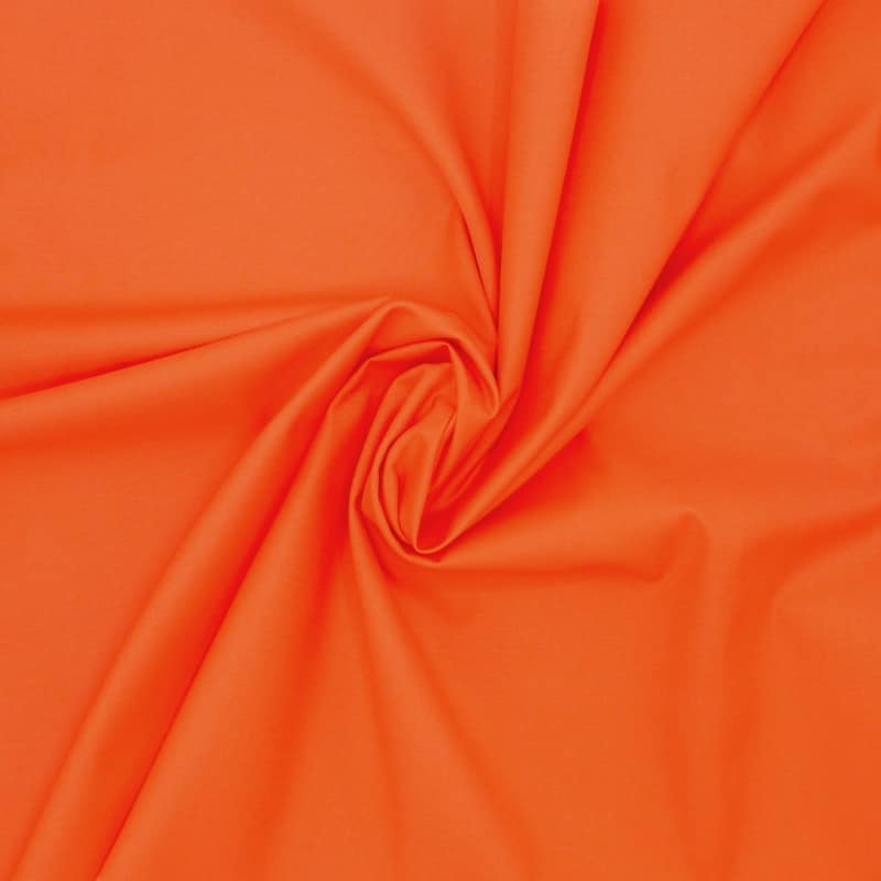 Satin of cotton fabric - orange