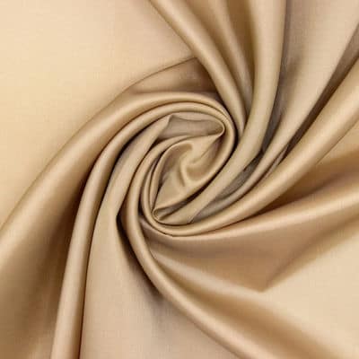 Satined lining fabric -  coffee with milk 