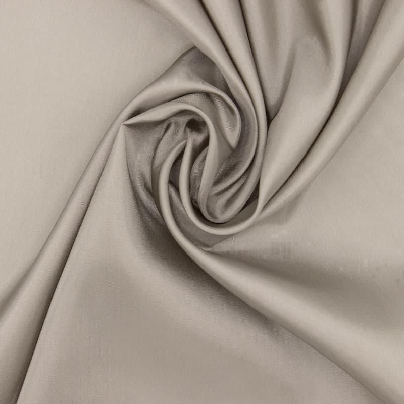 Satinised lining fabric - beige