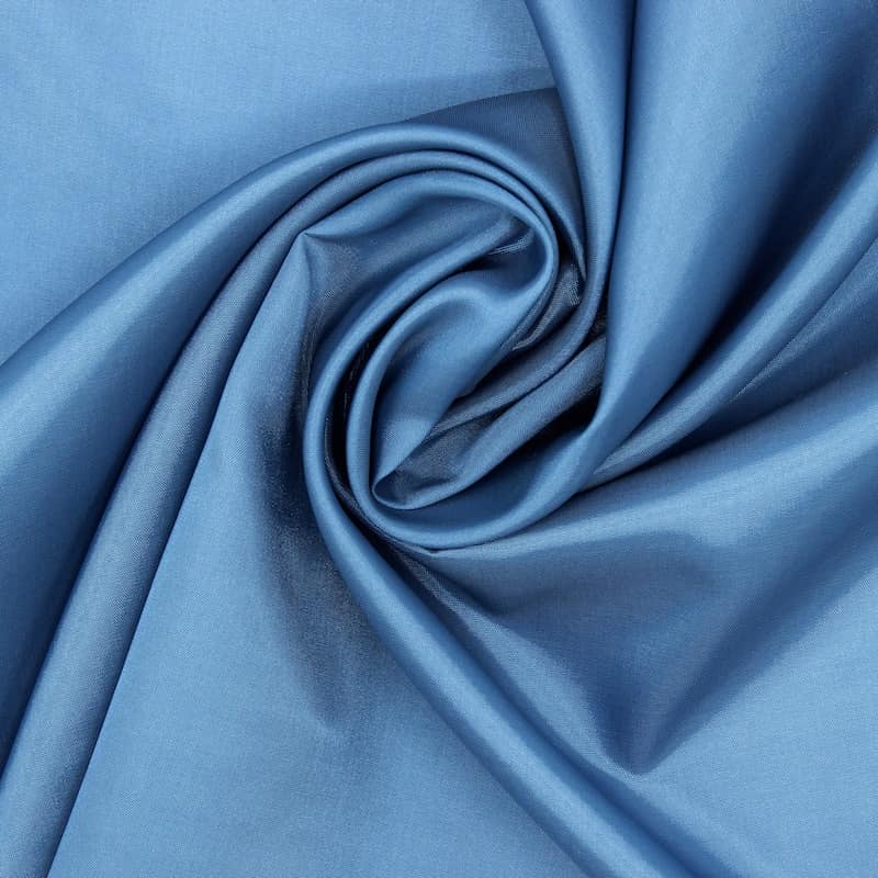 Tissu doublure satinée - bleu