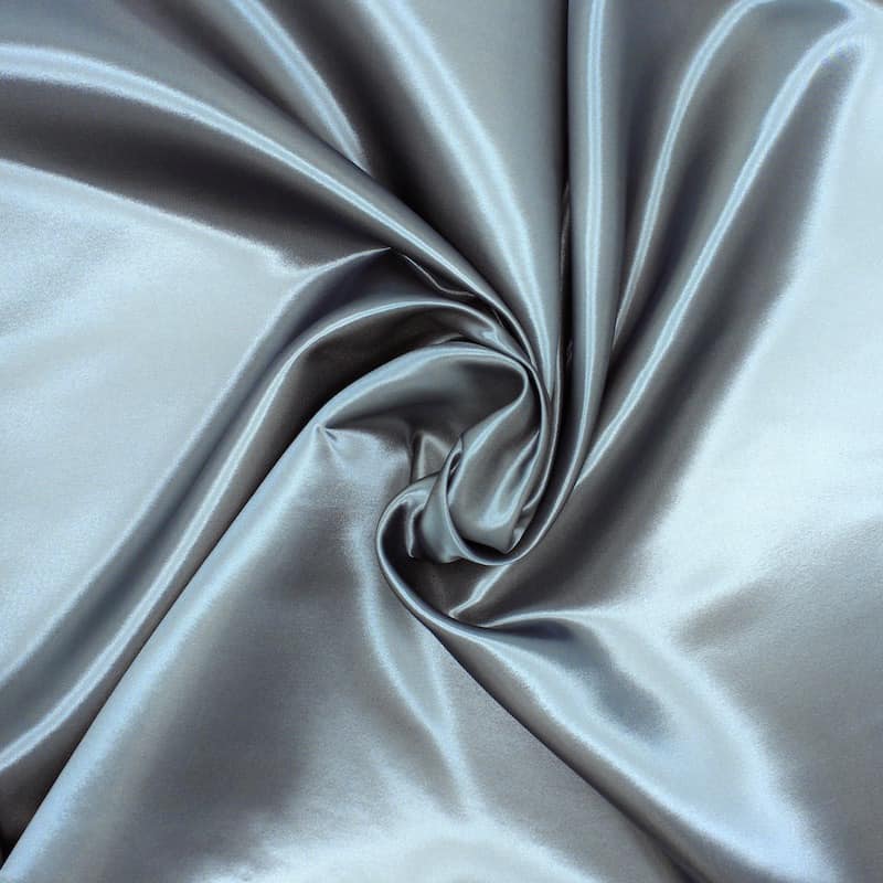 Satined lining fabric - slate colored