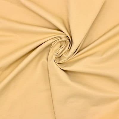 Fabric in cotton and polyester - straw yellow