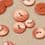 Resin button - pink and marsala 