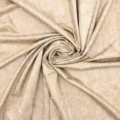 Extensible suede fabric - beige