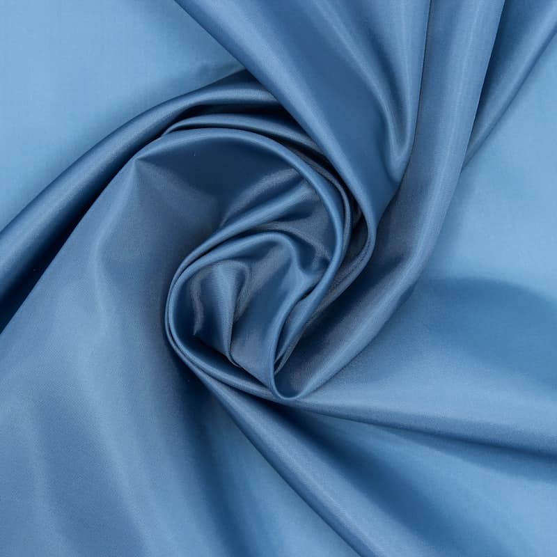 Polyester lining fabric - woad blue