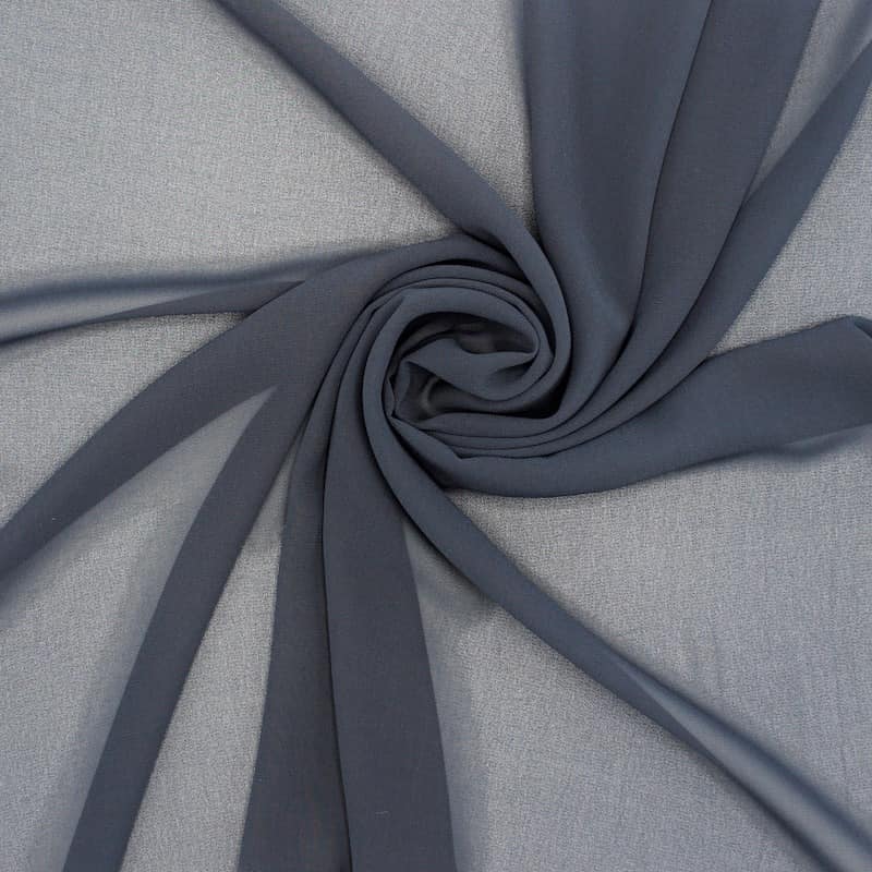 Polyester veil fabric - midnight blue 