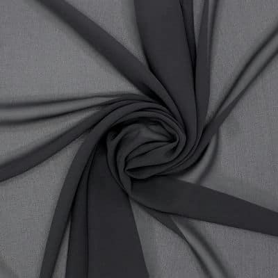 Polyester veil fabric - black 