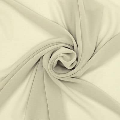 Tissu voile polyester - beige