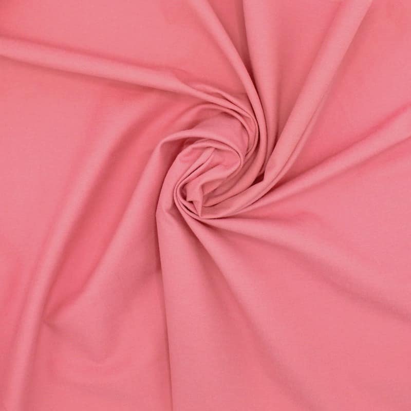 Light twill in cotton and polyester - pink