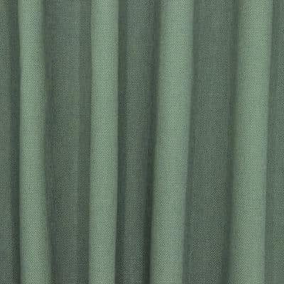 Tissu en coton uni vert de gris