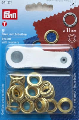 Eyelets with washers 11mm