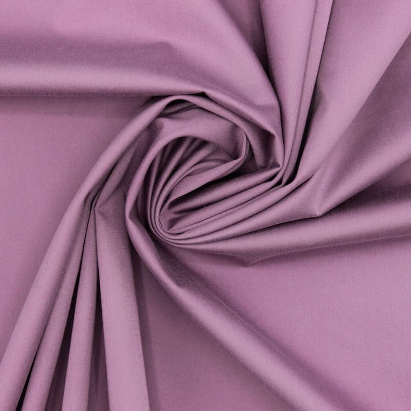 Extensible cotton satin fabric - Mountbatten pink 