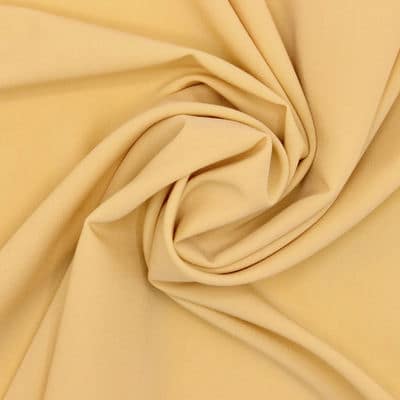 Rekbare polyester twill - geel