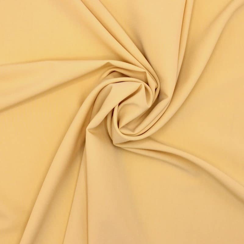 Rekbare polyester twill - geel