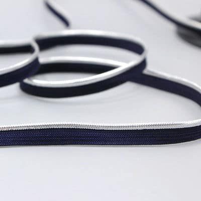 Piping cord - midnight blue / silver
