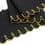 Embroidered ribbon - black / buttercup yellow