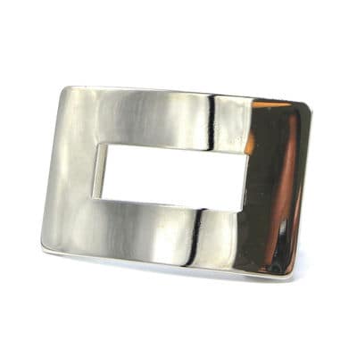 Metal buckle belt  - silver