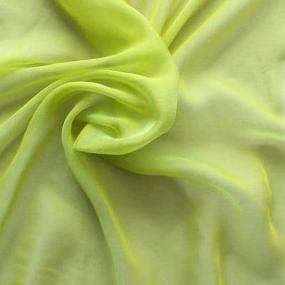 Kleurveranderende mousseline zijde - effen groen