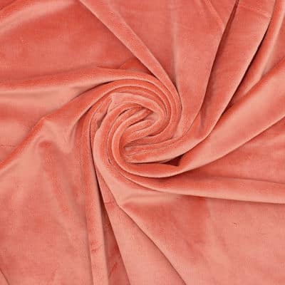Minky velvet with smooth aspect - marsala