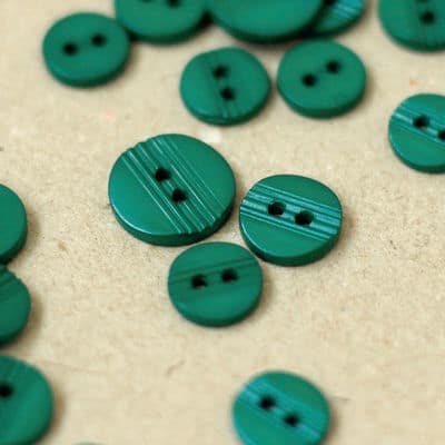 Round resin button - teal