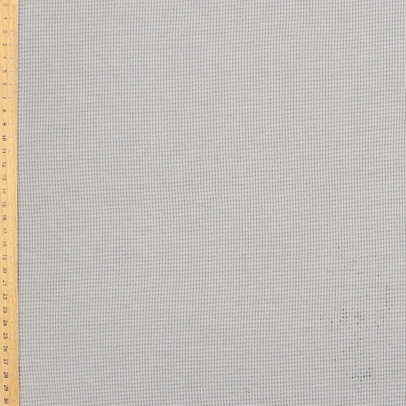Knitted embossed jersey fabric - grey