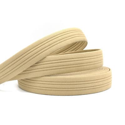 Sangle ceinture polyester taupe