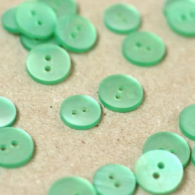 Round button - transparent green